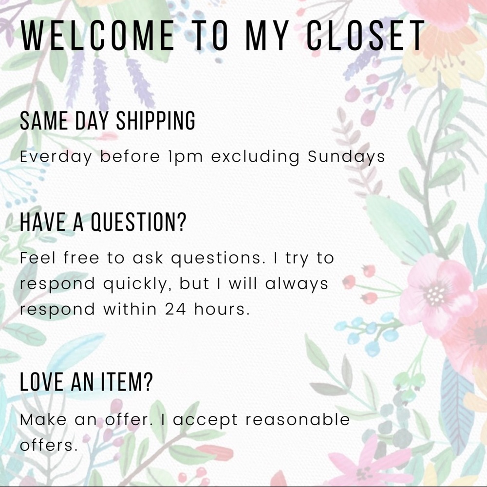WELCOME TO MY CLOSET